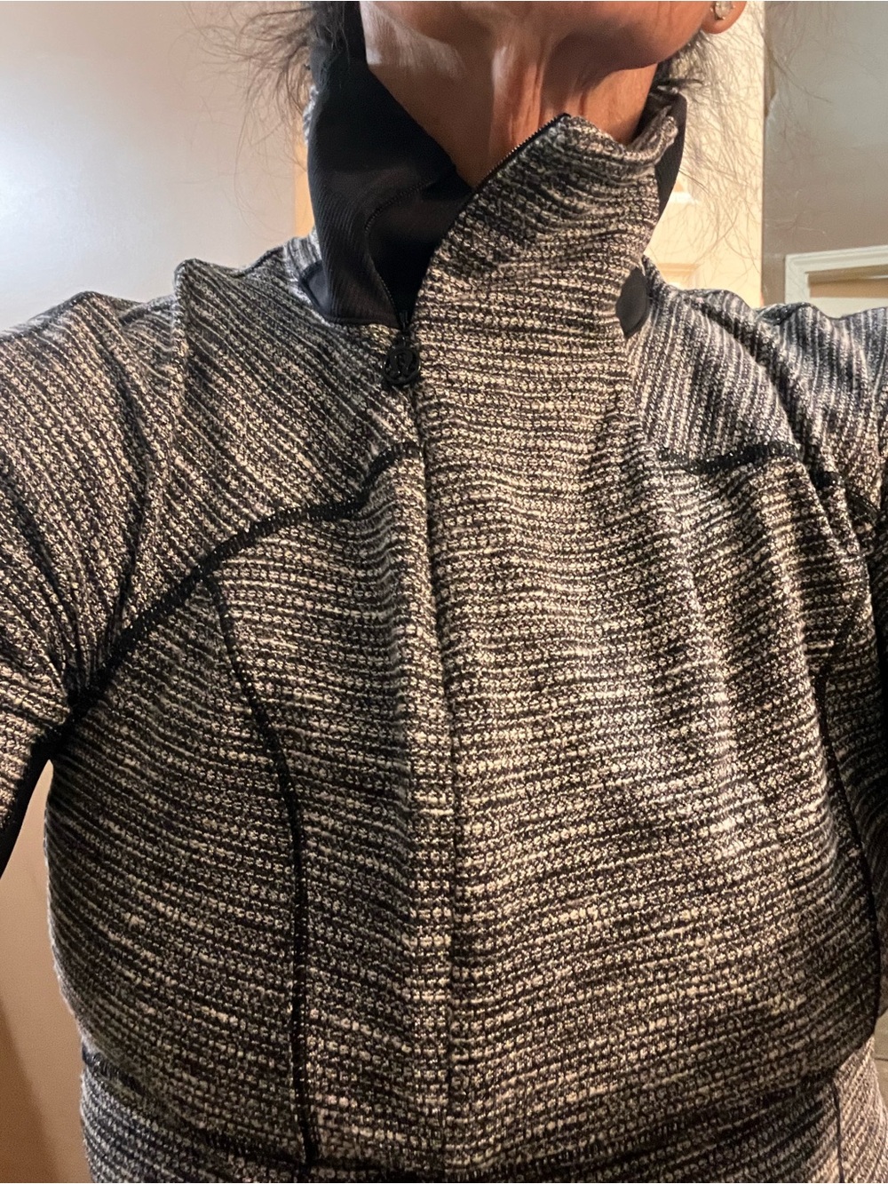Lululemon athletica Gray and Black Tech-Trim Utility Pullover - Picture 6 of 11